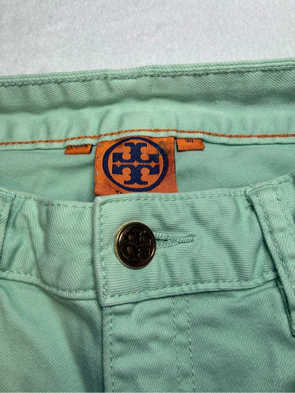 Tory Burch Mint Women's Stretch Jeans